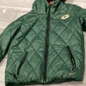 Green Bay Packer Hooded puffer jacket